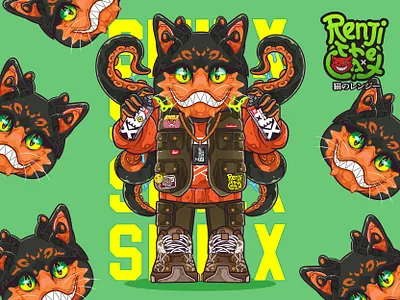 CHARACTER: SMILX cartoon cat cute graphic design illustration mecha popart urban vector