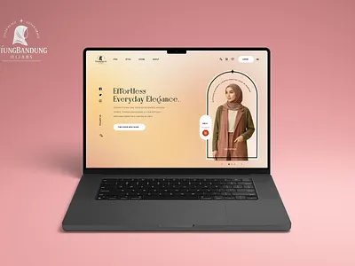 Tiung Bandung Hijabs Landing Page brand hijab landing page ui ux website