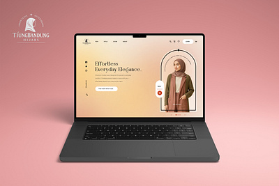 Tiung Bandung Hijabs Landing Page brand hijab landing page ui ux website