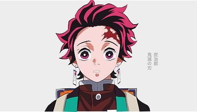 Illustration | Tanjiro Kamado anime graphic design illustration tanjiro