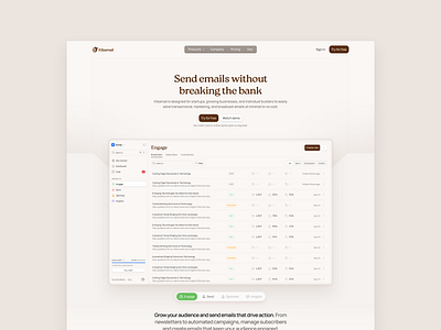 Landing page design ui uiux website