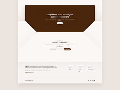 Footer design ui uiux website