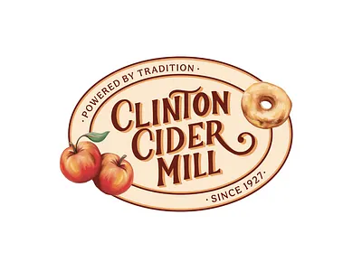 Clinton Cider Mill 2025 Merchandise Designs cider mill hand lettering tshirt design typography upstate new york