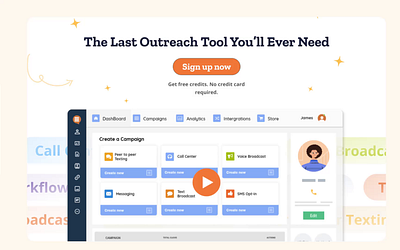 CallHub Website Refresh – Outreach & Communication SaaS animation beige branding clean design communications marketing site minimal modern ui motion graphics pastel saas saas website site revamp ui web design website redesign
