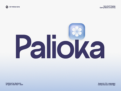 GC Palioka - Stylish Modern Sans advertising branding clean design display elegant font font glyph glyphonic gradient graphic design headline logo logotype modern poster sans serif stylsih typeface typography