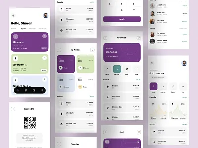 Crypto Wallet App Design app design banking app crypto currency app design crypto wallet fintech app mobile app mobile app design nft token nft wallet