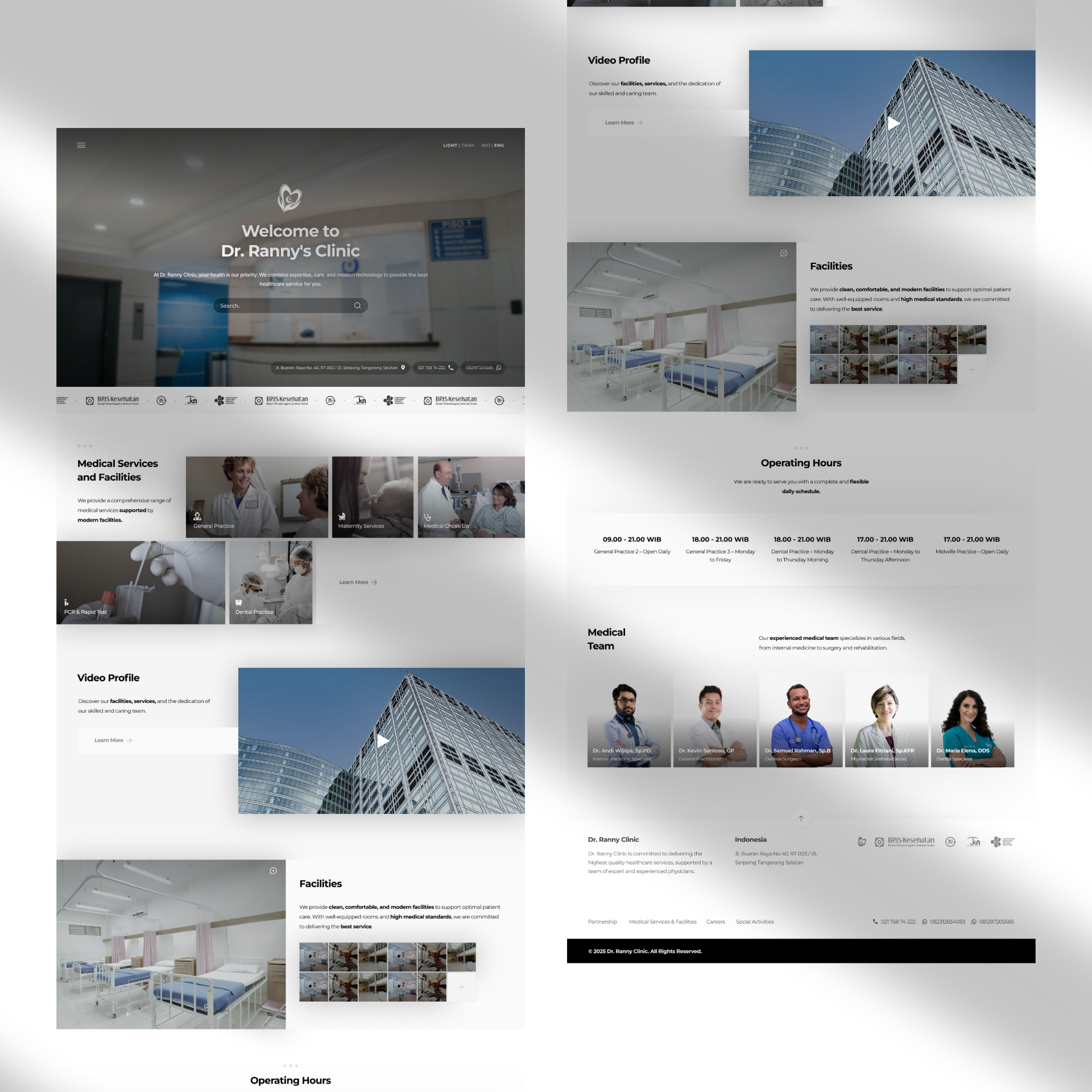 Redesign Dr. Ranny’s Clinic - UI/UX Design (Web) clean clean design figma hospital ui ui design uiux design ux ux design web design