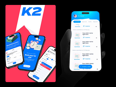 Expense management App claim management expense management mobile mobility travel ui
