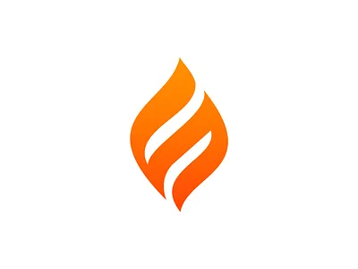 F+S Flame Icon app icon branding creative f logo fire flame fire logo flame flame logo fs logo gradient logo modern logo s logo