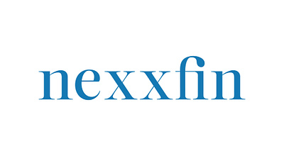 Nexxfin word minimal logo digital ready