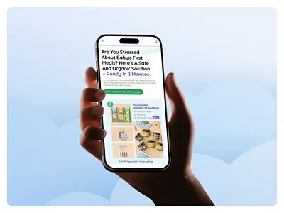 Organic Baby Food E-commerce - Mobile Page Design ecommerce graphic design mahfuzur munna mobile app mobile app design mobile ui modern website design shopify ui website mobile website mobile design website mobile version website mobile view