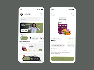 Pharmacy App Design apps design clean delises medicin apps mobile apps modern apps pharmacy app pharmecy scan ui ux