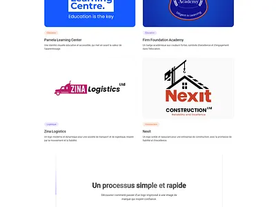 Landing page pour une agence de création de Logo : Artivisia assets conversion graphic design ui ux