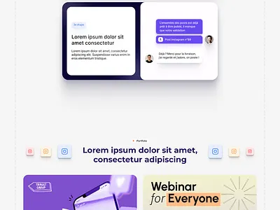 Landing page pour une agence de gestion des réseaux sociaux