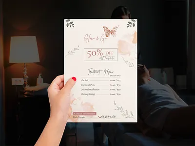 Minimal Spa & Beauty Menu Flyer Design beauty care flyer beauty spa flyer beauty treatment menu chemical peel flyer clean menu layout custom spa design dermaplaning promo facial services flyer massage spa flyer minimal spa flyer modern beauty flyer salon flyer design salon menu template salon promotion spa branding flyer spa menu design spa treatment flyer spa voucher design wellness center flyer