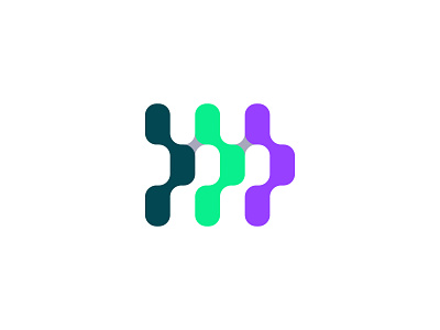 Modern minimalist startup company logo connection cool logo minimalist modern tech unique