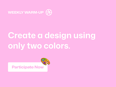 Create a Design Using Only Two Colors 🎨 bi color color community design dribbble dribbbleweeklywarmup illustration prompt two color two color design weekly warm up