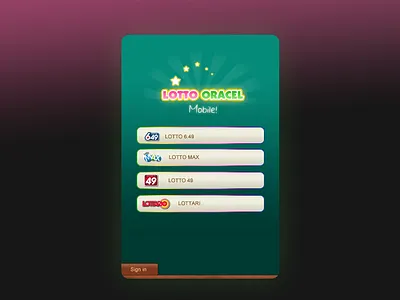 Lotto Oracel App - 2009 app logo photoshop ui