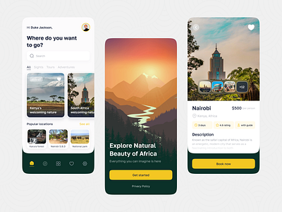 Travel Mobile App app design concept design interesting places light theme minimalistic design mobile app travel travelling trip ui ux