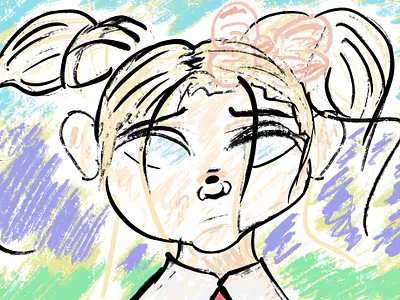 Still Figure art class color digital art school student woman