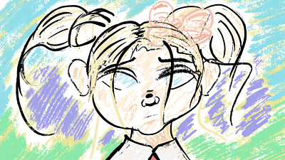 Still Figure art class color digital art school student woman