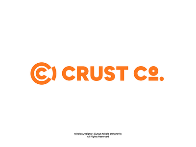 Crust Co. Logo brand identity branding c logo colorado design graphic design logo logomark logotype minimal logo pizza logo