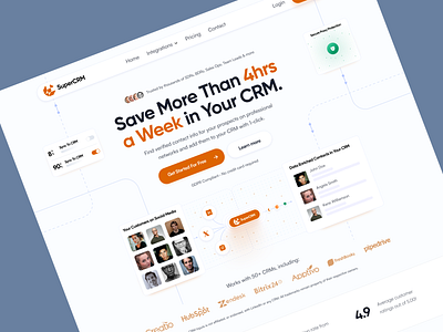 CRM Automation Landing Page automation platform website automation website b2b crm b2b website business tool crm landing page customer relationship manager integrations landing page modern crm website onboarding design productivity saas design saas automation saas website sales automation sales team smart crm system task reduction time saving workflow optimization