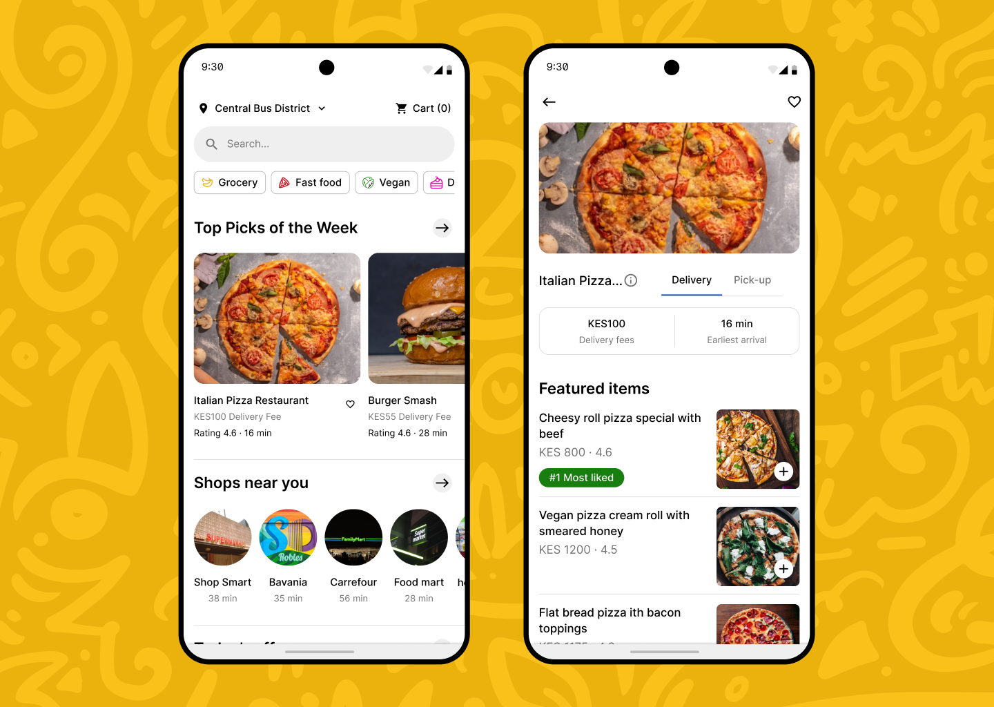 #DailyUI - Food Order App dailyui food order mobile app ui