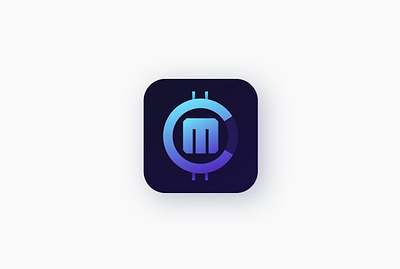 Logo design for app mCrypto app logo icon crypto earn game logo logo design modern