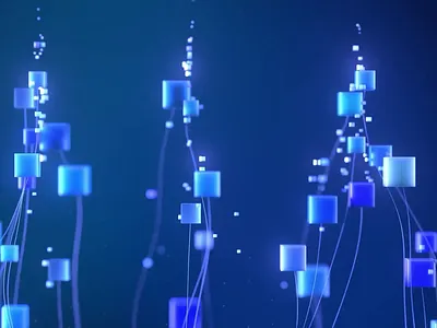 Data organizations visual story by Milkinside 3d animation branding c4d cgi cube data infinity motion motion graphics story visual visualization