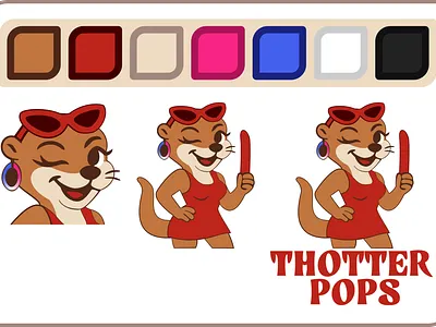 Thotter Pops - Simple Illustration Work + Color Styles brand brand guideline brand sheet figma illustration styleguide