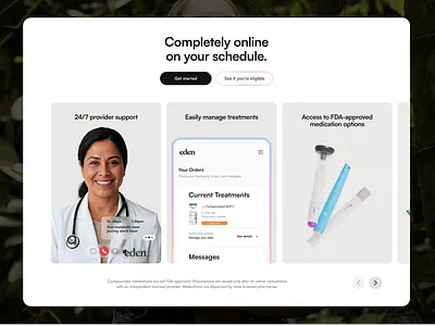 Website Section UX/UI for Pharmaceutical Brand landing page pharmaceutical website section ui uxui