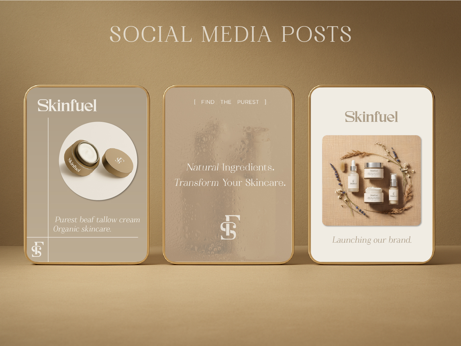 Skinfuel: Discover Pure, Organic Skincare for Healthy Radiance beauty products beef tallow brand awareness branding clean beauty content marketing digital marketing face cream healthy skin instagram post luxury skincare marketing campaign natural skincare organic skincare product launch product photography skin care social media ui design ux design