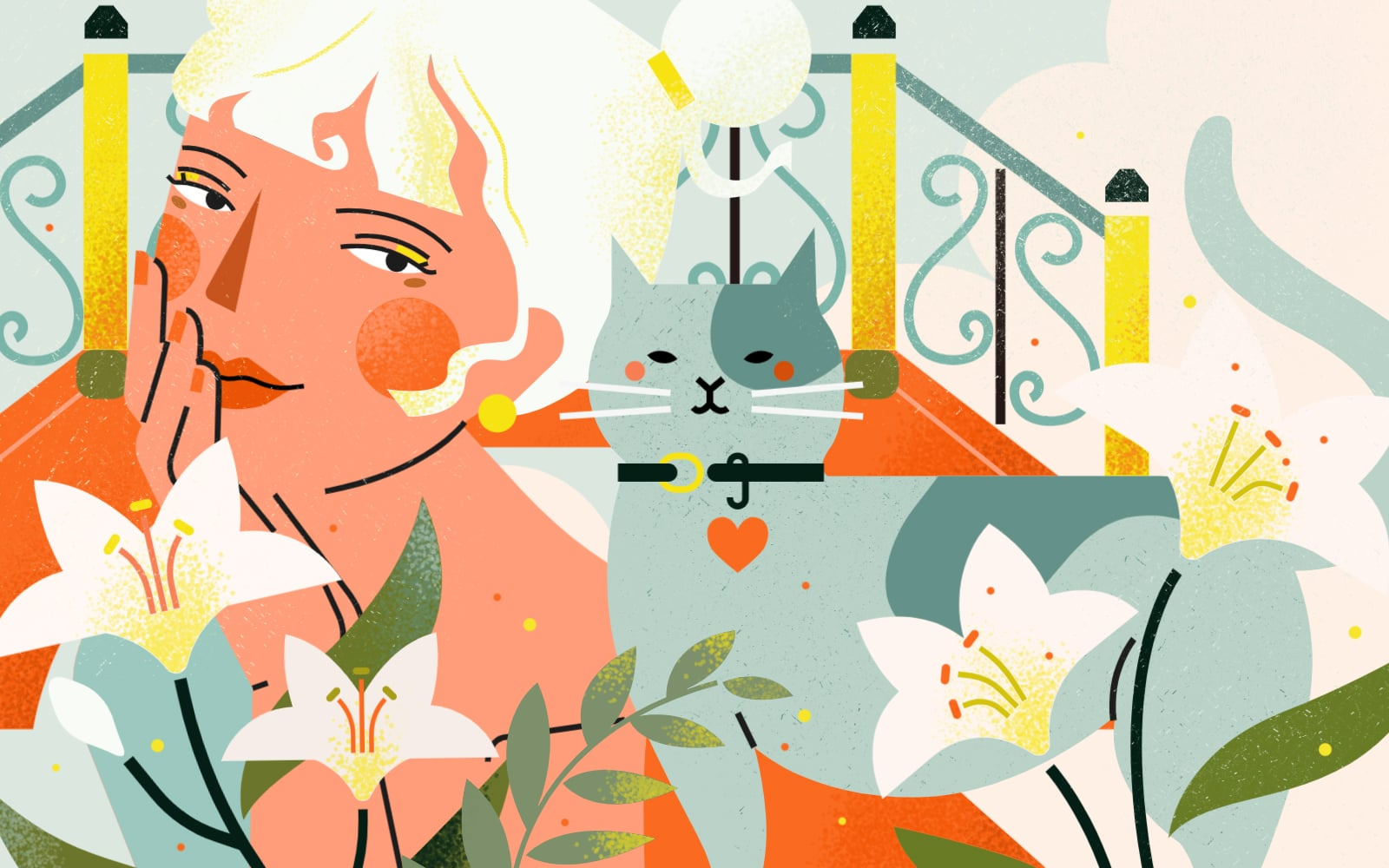 小园素作品：畅想春日 design flat graphic design illustration vector