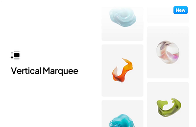 New Vertical Marquee 3d ai animation branding carousel element framer icons marquee motion graphics new pixfort scroll sketch slider ui vertical marquee web design website wordpress