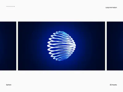 Sphere Loop Animation 10 seconds 3d 3d animation 3d blender 3d loop animation 3d motion abstract branding dark graphic design loop animation motion graphics