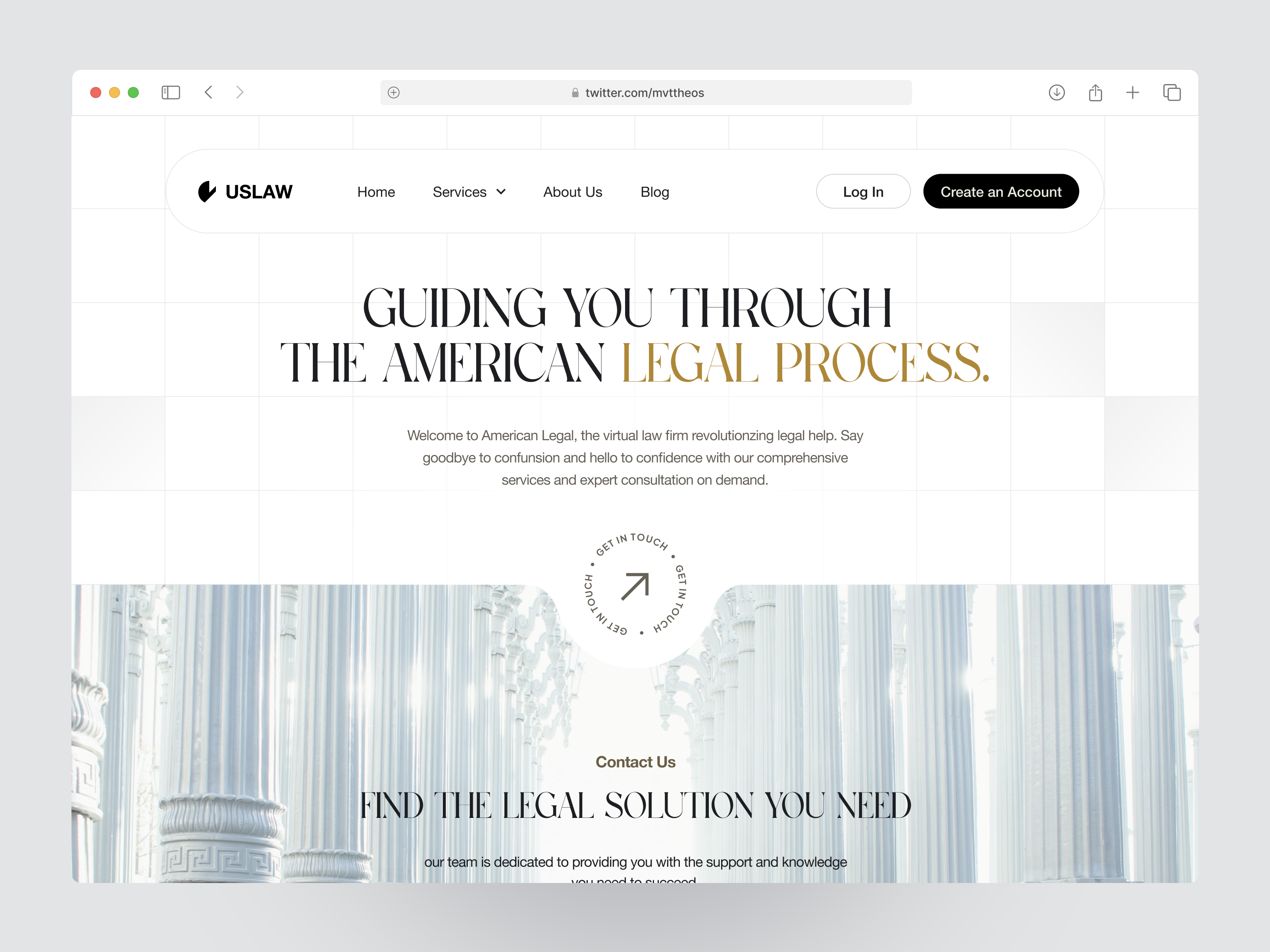 Example of Landing Page Design