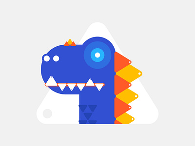 Meet Dino dino dinosaur illustration minimal