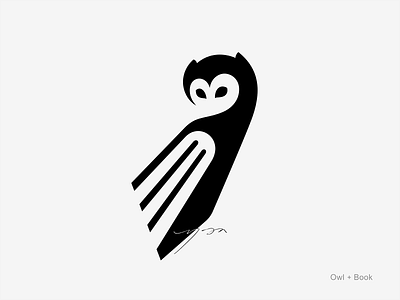 Owl Book Logo animal logo bird logo bold logo book logo branding education knowledge library logo logo designer modern logo owl logo sains school simple logo smart smart logo student technology university