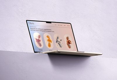 Olura Website brand identity branding branding design design graphic design health website healthcare design healthcare website illustration logo logotype pill design vector vitamin web design website website design womens health womens healthcare womens vitamins