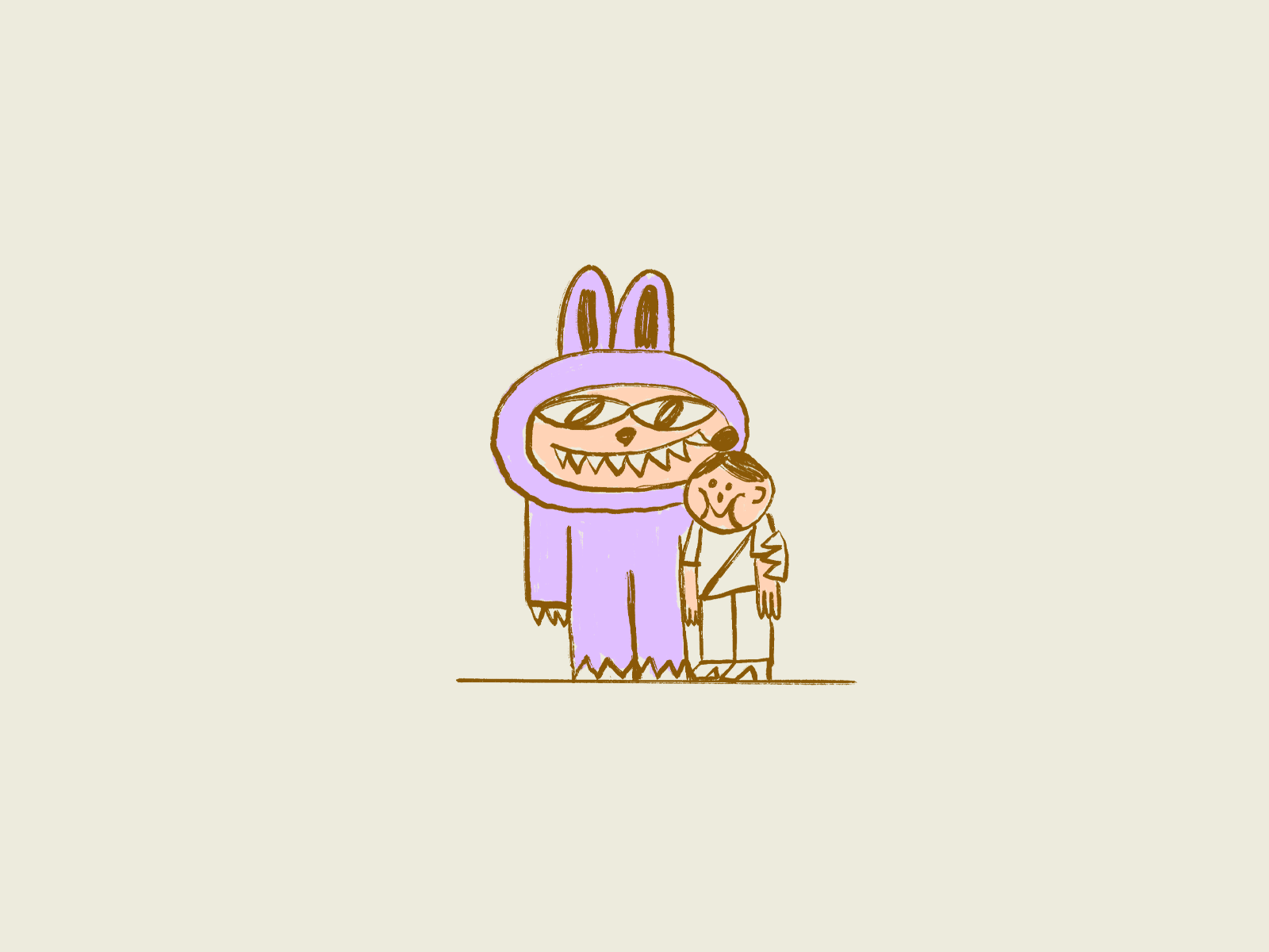 Bffs animation ate character eat eating frame by frame frame to frame friends gif illustration labubu loop where the wild things are