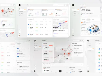 Supply Chain Dashboard – Orders, Inventory & Logistics UI b2b management software business analytics dashboard data dashboard ui enterprise saas design inventory and logistics ui inventory management ui inventory tracking dashboard logistics dashboard ui logistics management system management system web app modern web dashboard operations management ui order management system order tracking dashboard shipment tracking ui supplier management dashboard supply chain dashboard supply chain management ui supply management platform warehouse management ui