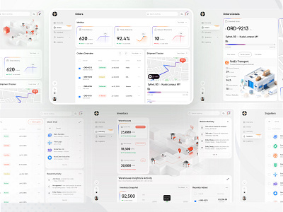 Supply Chain Dashboard – Orders, Inventory & Logistics UI b2b management software business analytics dashboard data dashboard ui enterprise saas design inventory and logistics ui inventory management ui inventory tracking dashboard logistics dashboard ui logistics management system management system web app modern web dashboard operations management ui order management system order tracking dashboard shipment tracking ui supplier management dashboard supply chain dashboard supply chain management ui supply management platform warehouse management ui