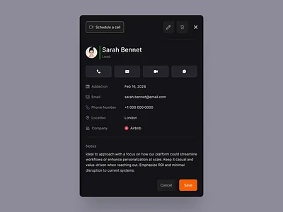 Contact Management - Designed with MadeinFigma contact management contacts dark mode design figma made in figma madeinfigma saas settings ui ui design ui designer ui kit ux ux design web design website design