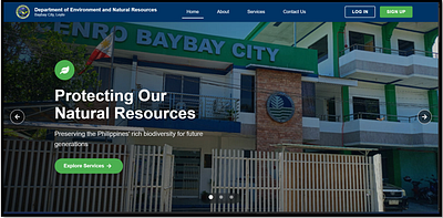 Online Permit Application System for the DENR-CENRO Baybay app application branding design figma landing logo maps reports system design tracking ui uiux design ux web design webapp webapp design
