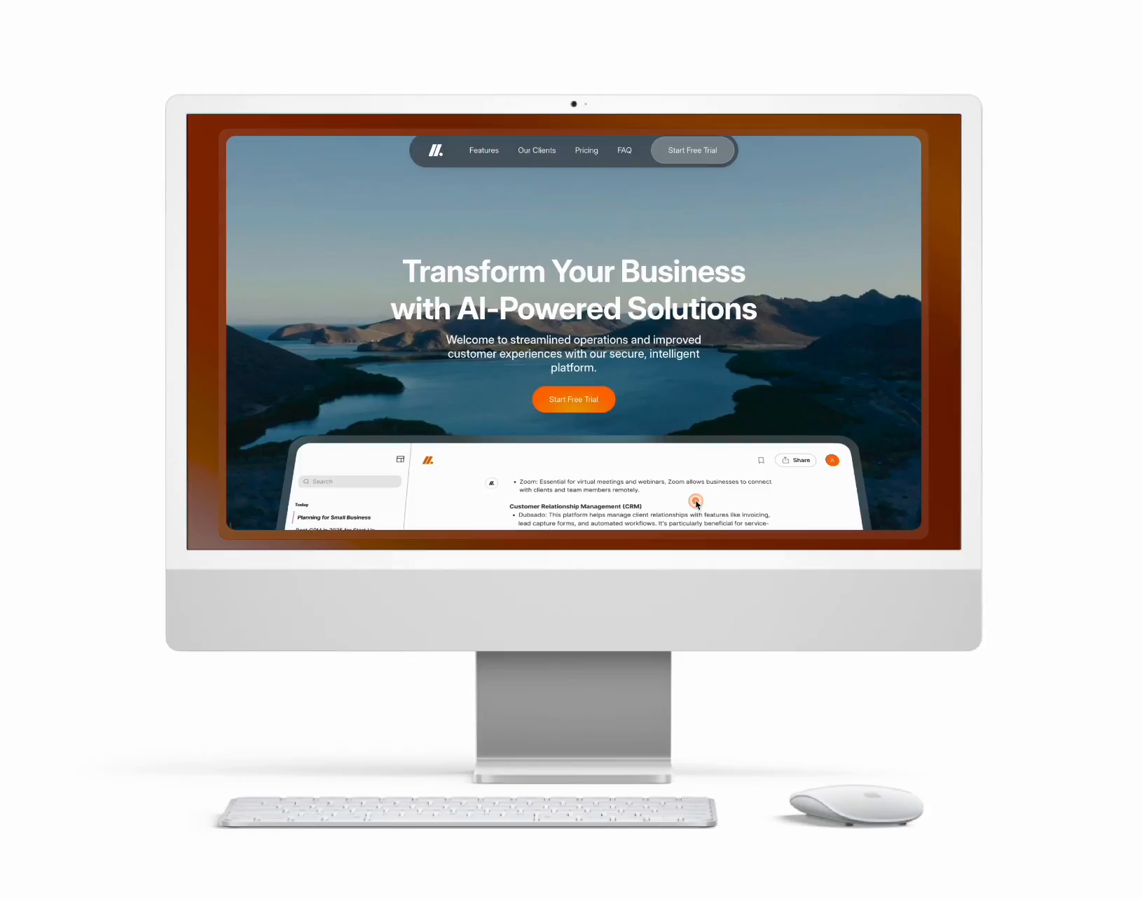Example of Landing Page Framer Development