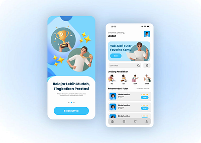 SamaLearn UI – Find Your Perfect Private Tutor 3d animation branding graphic design ui
