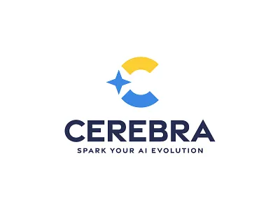 Cerebra / Logo Design arc artificial intelligence bold brand branding c letter circular colorful geometric graphic design identity letter c logo logomark nova software spark star technology