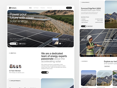 Solsars - Green Energy Landing Page climate change design green energy green technology landing page landing page design solar solar cell sustainable sustainable energy sustainable tech ui ui design uiux uiux design ux web web design website website design