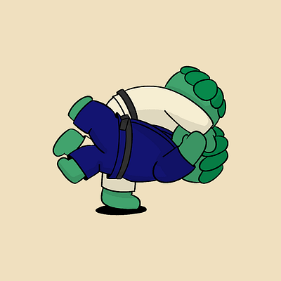 Kappa Tea Sticker creature design